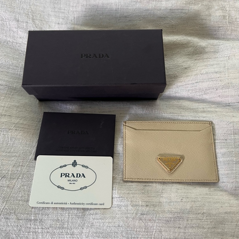 Prada Saffiano Credit Card Holder